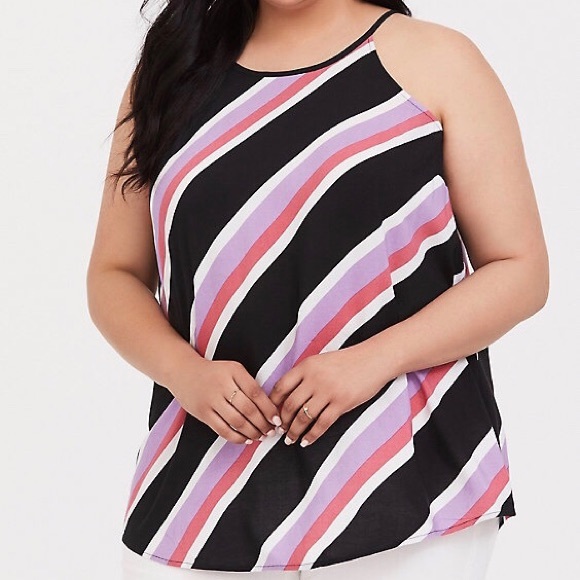 TORRID Multi Stripe Challis Goddess Tank size 3X